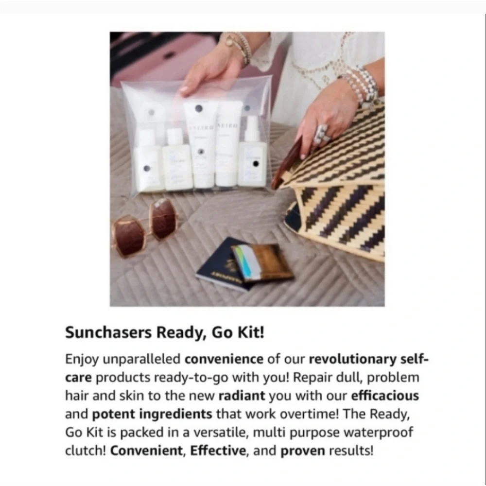 ONEIRO  Sunchasers #4 Piece Set & A Travel Bag .